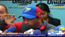 Capriles convocará movilización a la sede de la cumbre de Países No Alineados si CNE no da fechas del revocatorio