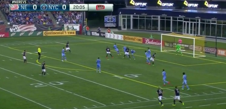 Juan Agudelo Amazing Goal - New England Revolution 1-0 New York City FC (10/09/2016)