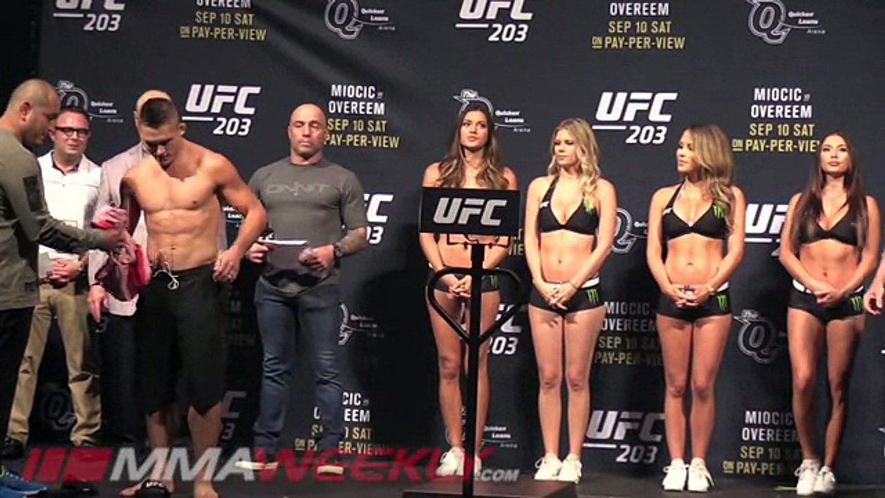 UFC 203- Miocic vs. Overeem Full Weigh-in Video