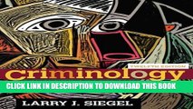 New Book Criminology: Theories, Patterns, and Typologies