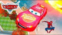 The SPIDERMAN Brothers ride their bikes & Smash Cars   Incy Wincy Spider (Songs For Kids w- action)