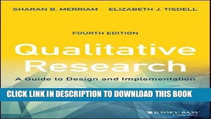 New Book Qualitative Research: A Guide to Design and Implementation (JOSSEY-BASS HIGHER   ADULT