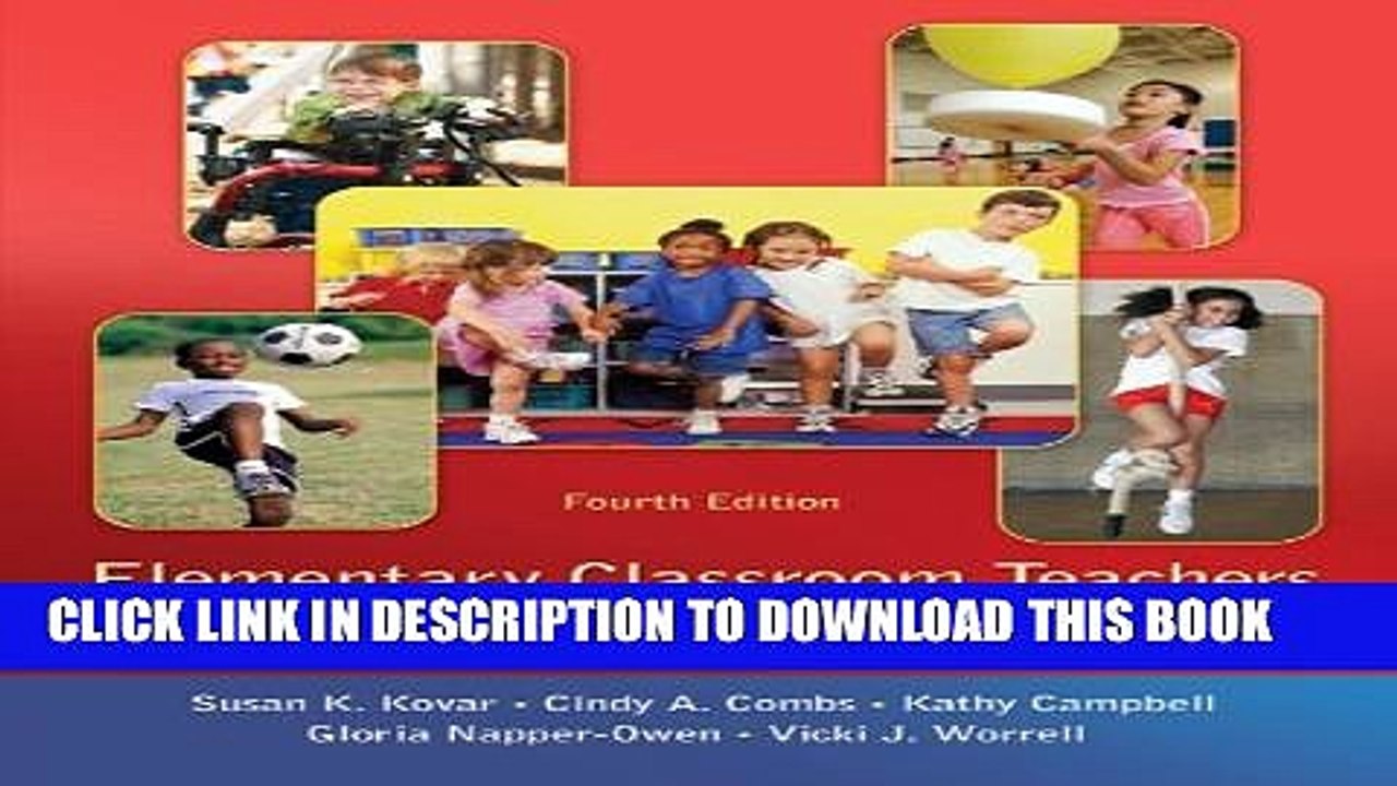 New Book Elementary Classroom Teachers as Movement Educators