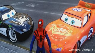 Spiderman & Lightning McQueen Colors (Disney Cars Pixar) Nursery Rhymes Songs Playlist for Children