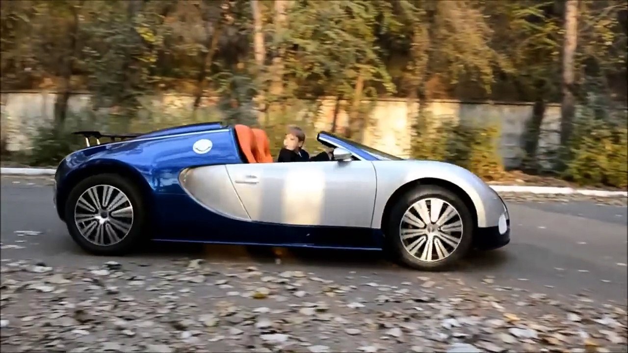 Supercar Bugatti Veyron Kids Size! video Dailymotion