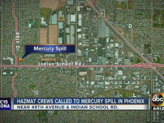 Mercury spill in Phoenix, firefighters respond