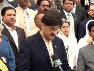 CM Sindh SYED MURAD ALI SHAH offers fathiya at Mazar-e-Quaid SOT...11th Sep 2016