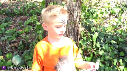 SPIDERMAN Adventure Treasure Chest HUNT! Rockets + TOYS HobbyKidsTV