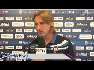 #EmpoliCrotone, mister Nicola in conferenza