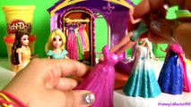 Play Doh Rapunzel Flip N Switch Castle MagiClip Disney Princess Ariel Elsa Anna Dolls