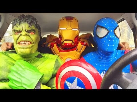 THE AVENGERS, #HULK, Spiderman & Iron Man Playtime - #Finger Family Songs For Kids With Action