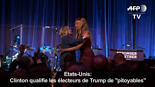 Clinton qualifie les électeurs de Trump de pitoyables