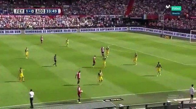 Nicolai Jorgensen Goal HD - Feyenoord 2-0 ADO Den Haag 11.09.2016 (1)