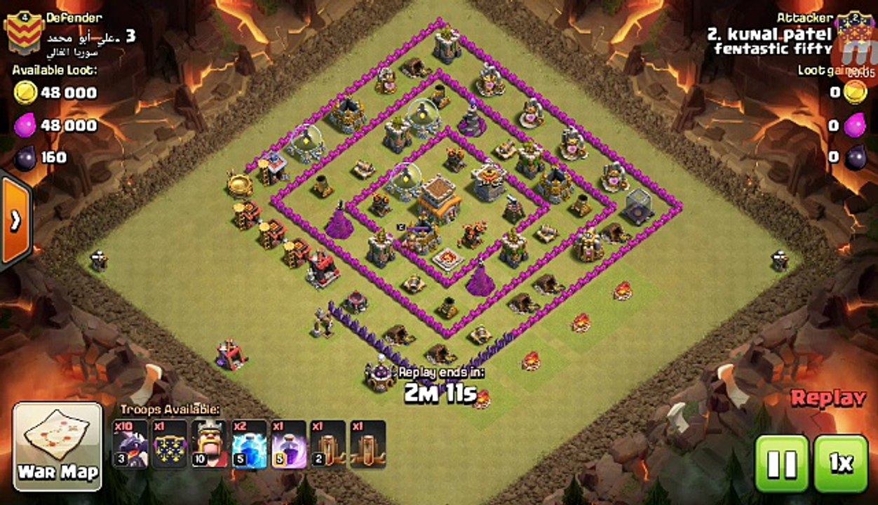 11 Level 3 Dragons Level 10 Barbarian King War Attack Clash Of Clans