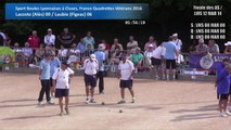 Finale des France Quadrette Vétérans et AS, Sport Boules, Cluses 2016