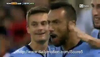 Fabio Quagliarella Goal HD - AS Roma 1 - 2 Sampdoria SA - HD (11.09.2016)