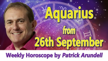 Aquarius Weekly Horoscope from 26th September 2016
