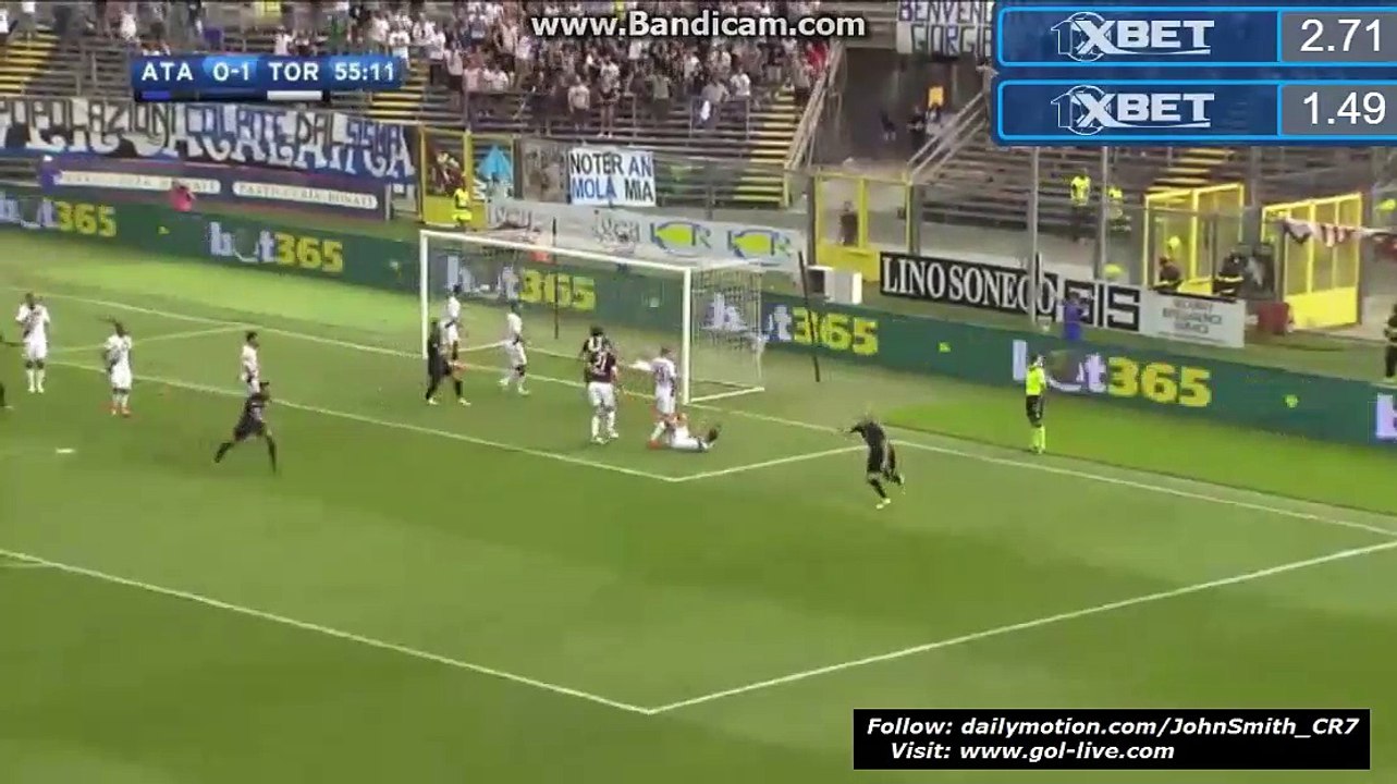 Andrea Masiello Equalizer Goal HD - Atalanta 1-1 Torino - Italy - Serie A 11.09.2016 HD