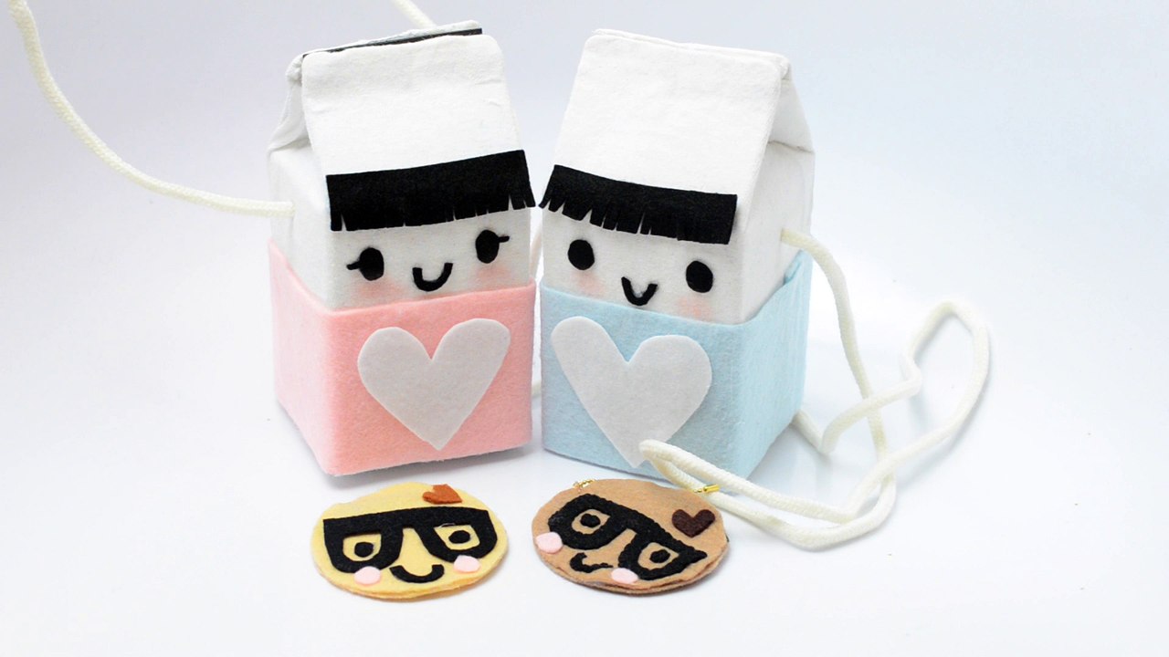 Recycled Milk Carton Purse DIY Crafts Tutorial Video by Kawaii Felting