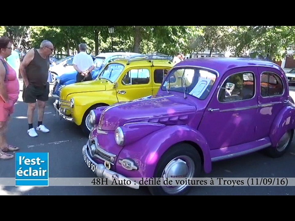 48H Auto, exposition et défilé des voitures à Troyes