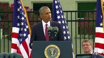 President Obama honors 9/11 victims