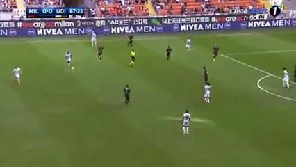 AC Milan 0 1 Udinese Goal  Perica