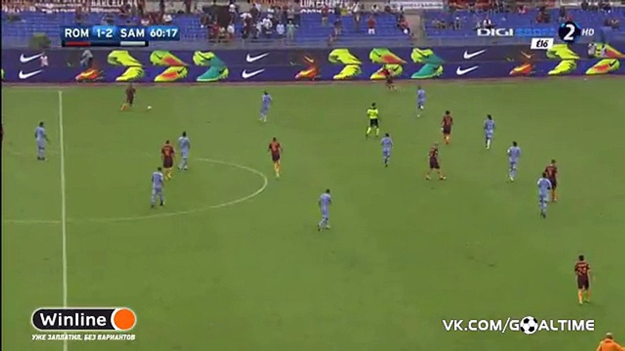 Edin Dzeko Goal HD - AS Roma 2-2 Sampdoria - Italy - Serie A 11.09.2016 HD