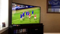 Best reaction to Robin Van Persie last minute goal! Manchester United