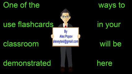 How to use flashcards teaching English to children