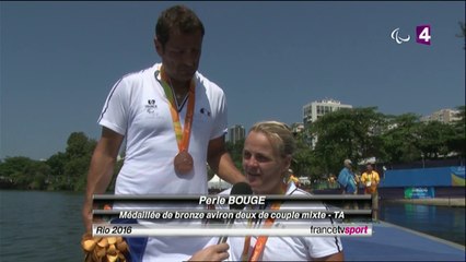Aviron (2 de couple mixte) : Médaille de Bronze pour Stéphane Tardieu et Perle Bouge