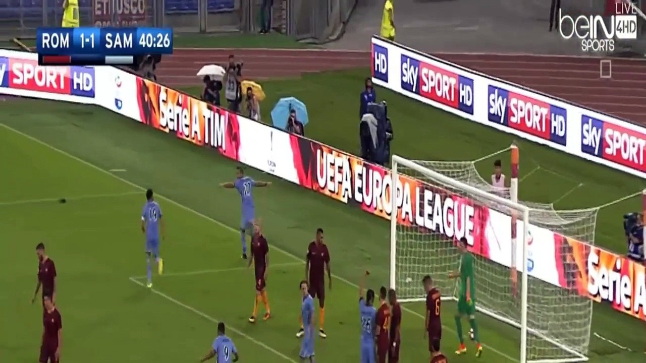 اهداف مباراة روما وسامبدوريا 3-2 كاملة ( الدوري الايطالي ) HD