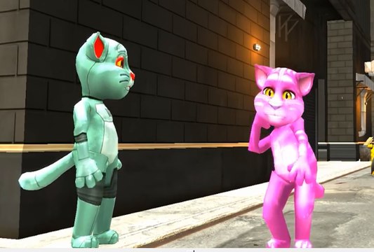 Говорящий Кот Том Мультик Игра для Детей про Машинки, Потешки Песни для Детей, Стишки для детей