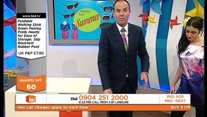 Peter Simon Boasts about his height 6ft 1 infront on Helen Bates Bid tv