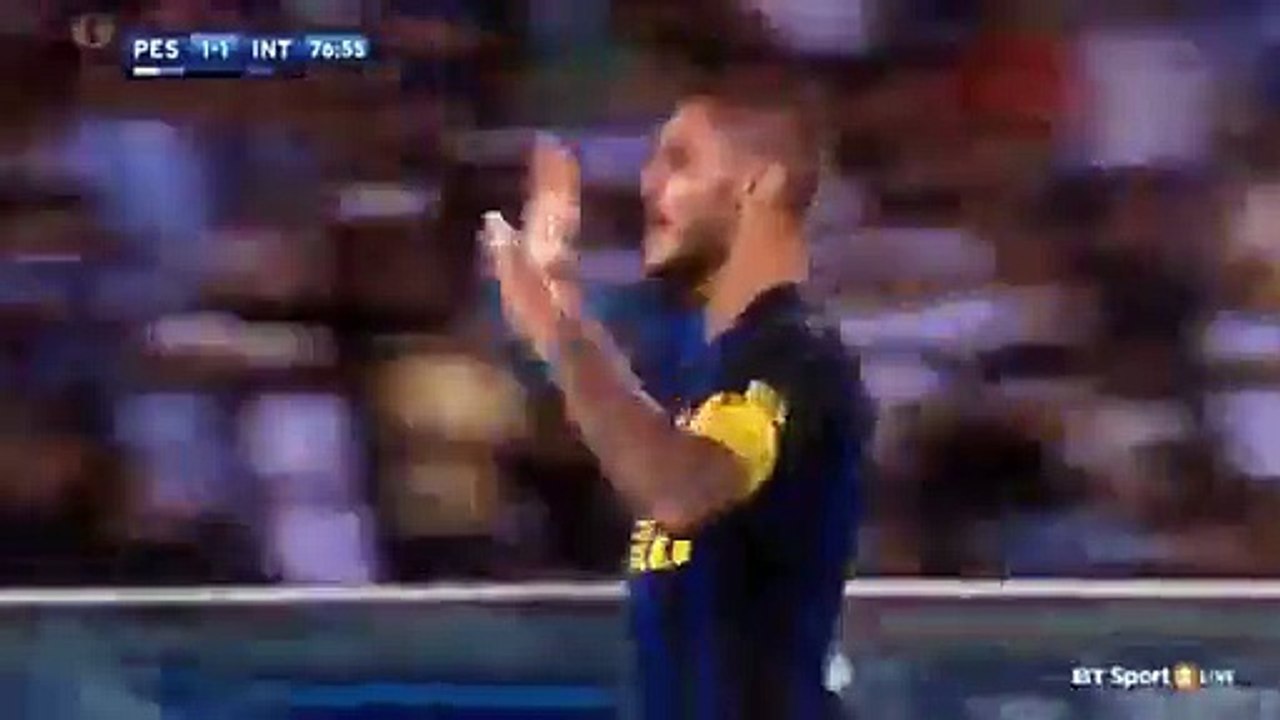 Mauro Icardi Goal HD - Pescara 1-1 Inter 11.09.2016 HD