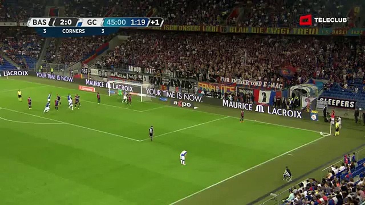 FC Basel 2:1 Sankt Gallen (Swiss Super League 7. Runde 2016/2017 11.September 2016)