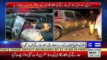 farooq sattar land cruiser severely damaged