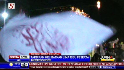 Ribuan Warga Solo Gelar Takbir Keliling Menyambut Iduladha