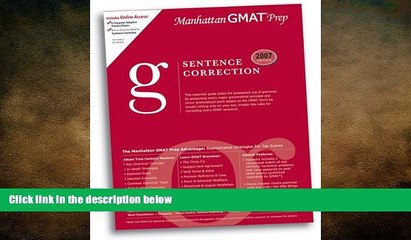 there is  Sentence Correction GMAT Preparation Guide (Manhattan GMAT Preparation Guide: Sentence