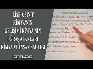 Kimyanın Gelişimi Kimyanın Uğraş Alanları Kimya ve İnsan Sağlığı
