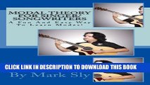[New] Modal Theory For Singer/Songwriters (One Book 1) Exclusive Online