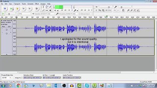 Using Audacity to clean up your YouTube Video's Sound