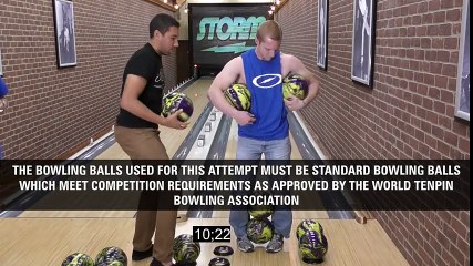 Most bowling balls held at once - Guinness World Records