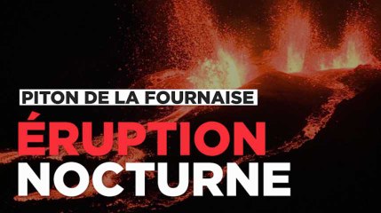 Télécharger la video: Le Piton de la Fournaise est entré en éruption pour la deuxième fois de l'année