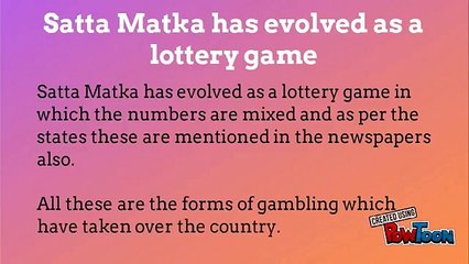 Play Online Satta Matka to win money