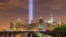 Les tours jumelles du World Trade Center ont été ressuscitées le temps d'un hommage