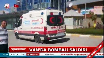 Van Merkez'deki patlamadan yeni görüntüler!