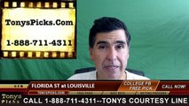 Florida St Seminoles vs. Louisville Cardinals Pick Prediction College Football Odds 9-17-2016