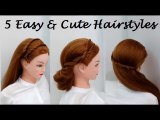 Easy Hairstyles  For Medium, Short, Long Hair