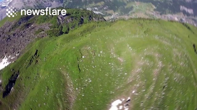 Daredevil proximity flies inches above trees through 'dangerous' trench