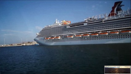 CARNIVAL VISTA DEPARTURE FROM HERAKLION PORT.